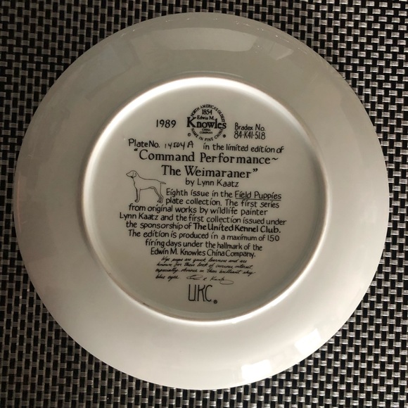 The Weimaraner & Fritz’s Folly-The German Shorthaired Pointer Collector Plates - Picture 3 of 10